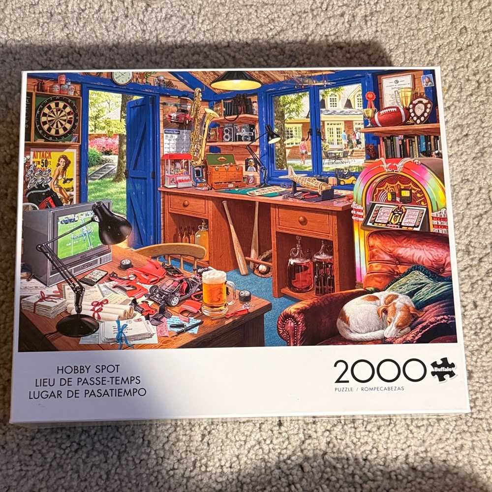 Buffalo Games Hobby Spot 2000-Piece Puzzle - Colorful Indoor Scene COMPLETE
